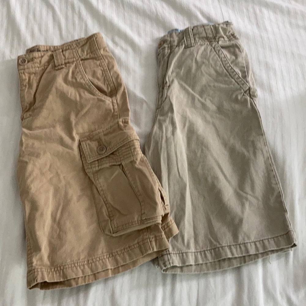 2 pairs Boys’ size 12 khaki shorts